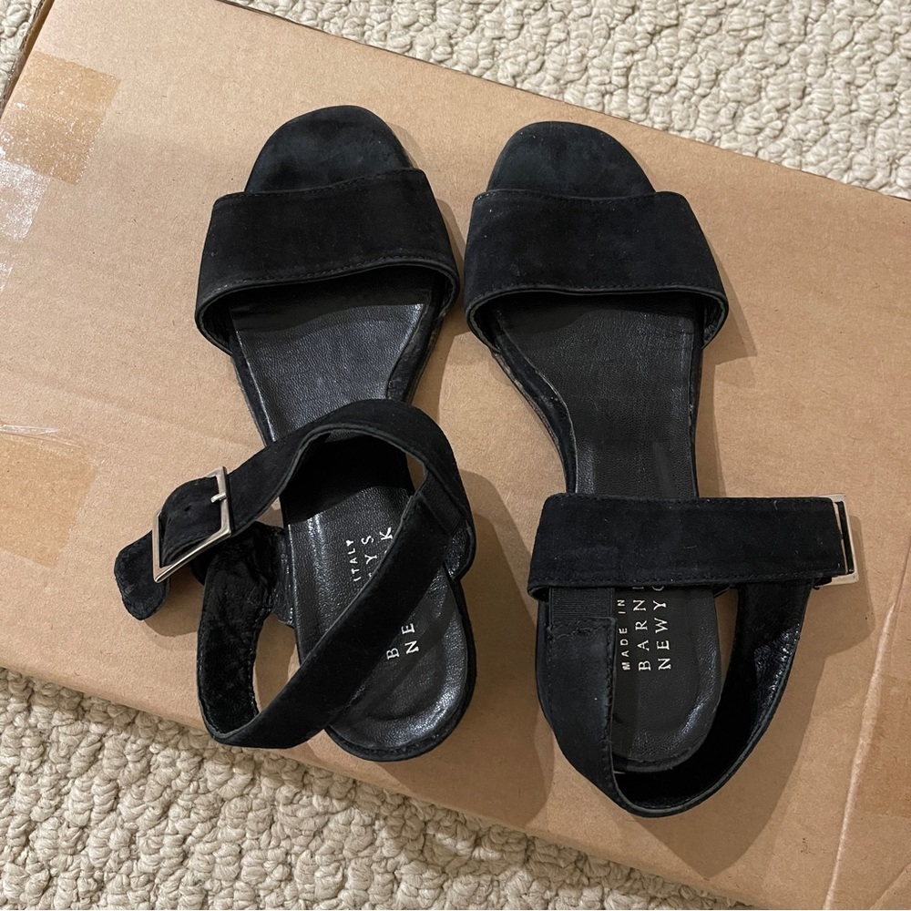 Barney’s New York Black Suede Sandals